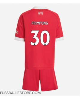 Günstige Liverpool Jeremie Frimpong #30 Heimtrikotsatz Kinder 2025-26 Kurzarm (+ Kurze Hosen)